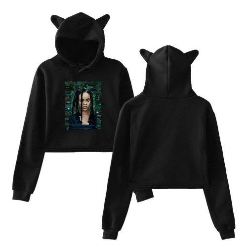 Rihanna Cropped Hoodie #4
