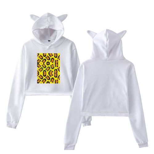 Rihanna Cropped Hoodie #1